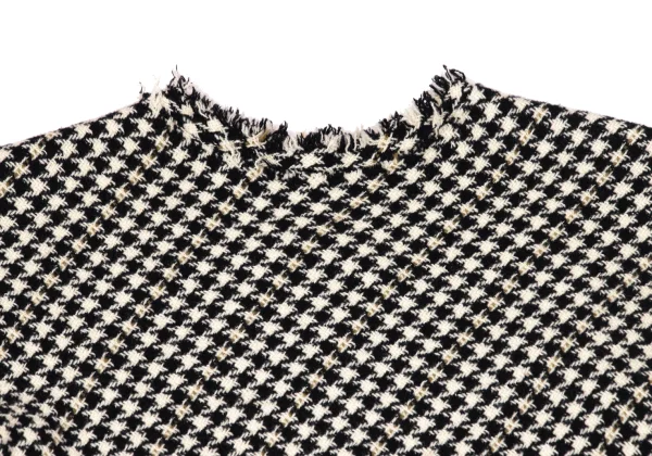 Yohji Yamamoto FEMME Wool Houndstooth Sleeveless Dress K-171658_004