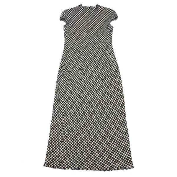 Yohji Yamamoto FEMME Wool Houndstooth Sleeveless Dress K-171658_008