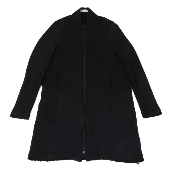 Yohji Yamamoto FEMME Cotton Sweatshirt Zip Coat K-171659_002