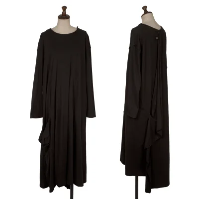 Yohji Yamamoto NOIR Cotton Stretch Back Wrap Dress