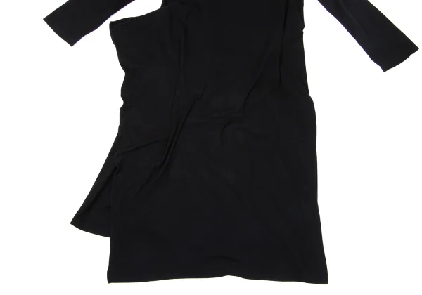 Yohji Yamamoto NOIR Cotton Stretch Back Wrap Dress K-171660_013
