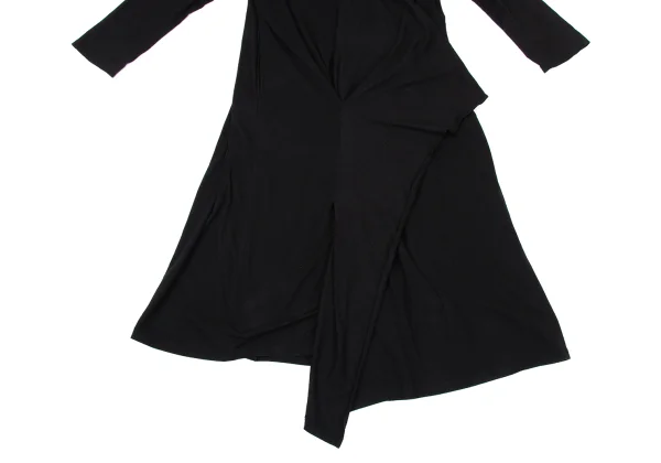 Yohji Yamamoto NOIR Cotton Stretch Back Wrap Dress K-171660_014