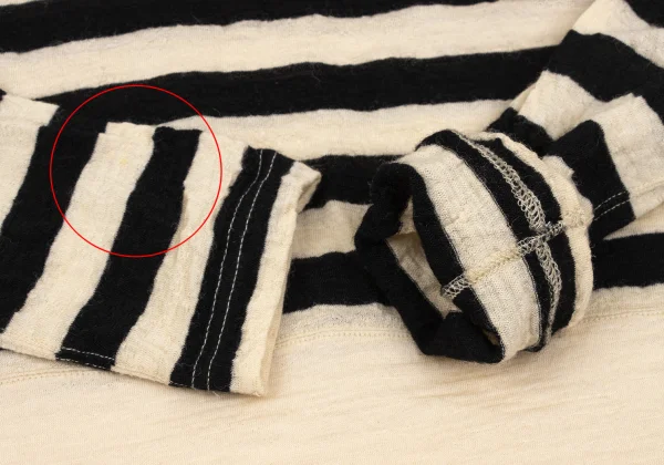 JUNYA WATANABE COMME des GARCONS Wool Striped Long Sleeve Knit Top K-171662_006