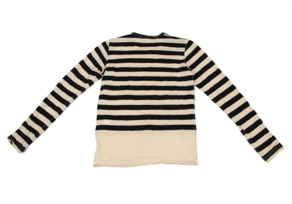 JUNYA WATANABE COMME des GARCONS Wool Striped Long Sleeve Knit Top K-171662_010