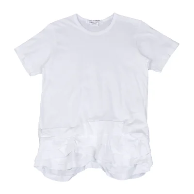 COMME des GARCONS Cotton Hem Frill T Shirt