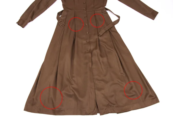 agnes b. Rayon Belted Shirt Dress K-171668_009