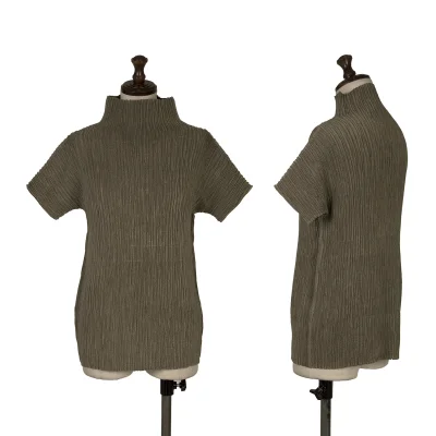 HIROKO BIS Pleats Turtleneck T-shirt