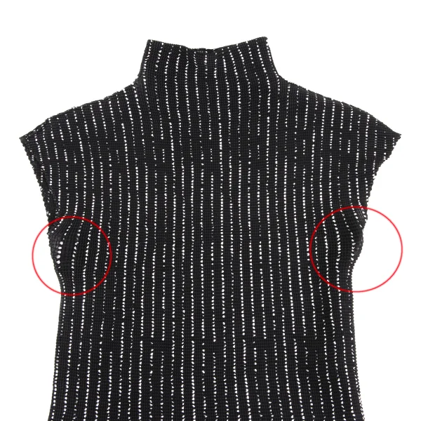 イッセイミヤケ ミーISSEY MIYAKE me ストレッチプリーツドットライン