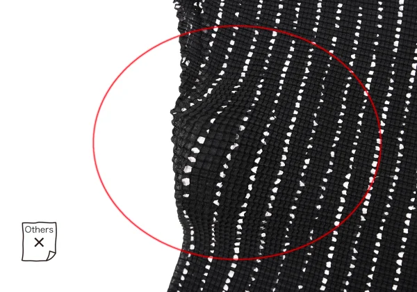 イッセイミヤケ ミーISSEY MIYAKE me ストレッチプリーツドットライン