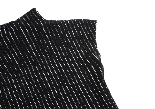 イッセイミヤケ ミーISSEY MIYAKE me ストレッチプリーツドットライン