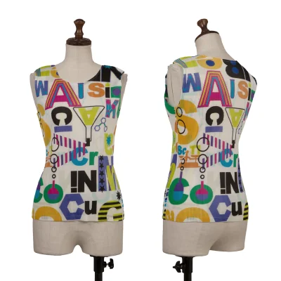 PLEATS PLEASE Science Print Tank Top