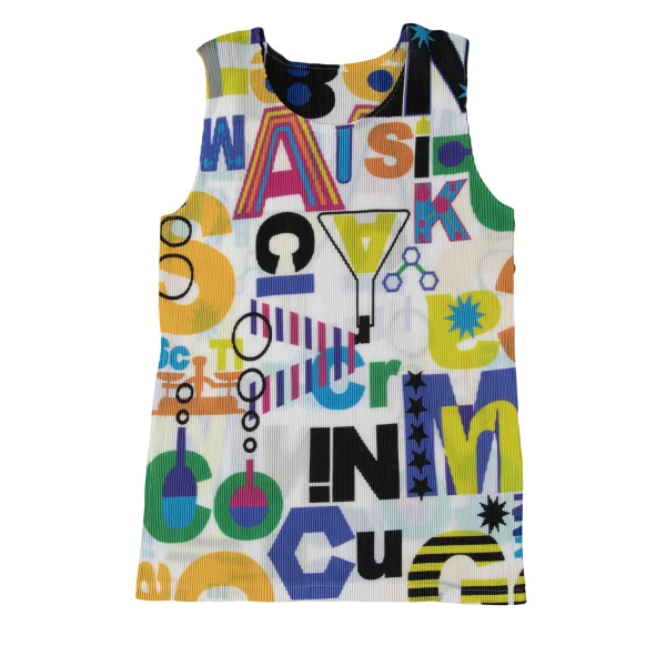 PLEATS PLEASE Science Print Tank Top K-171682_002