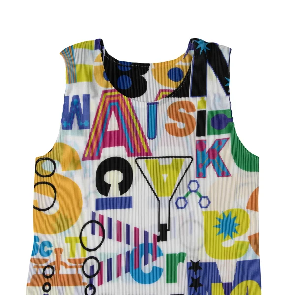 PLEATS PLEASE Science Print Tank Top K-171682_003