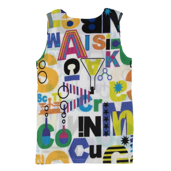 PLEATS PLEASE Science Print Tank Top K-171682_008