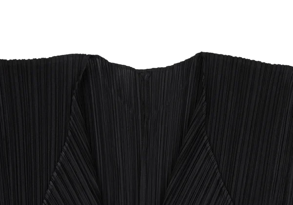 プリーツプリーズPLEATS PLEASE プリーツボタンレスロングカーディガン