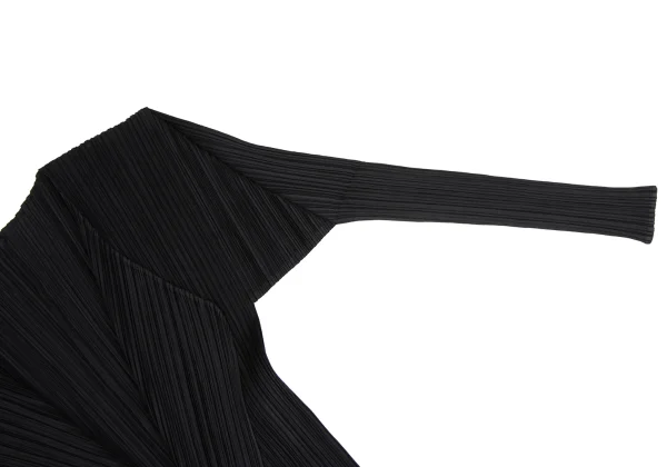 プリーツプリーズPLEATS PLEASE プリーツボタンレスロングカーディガン