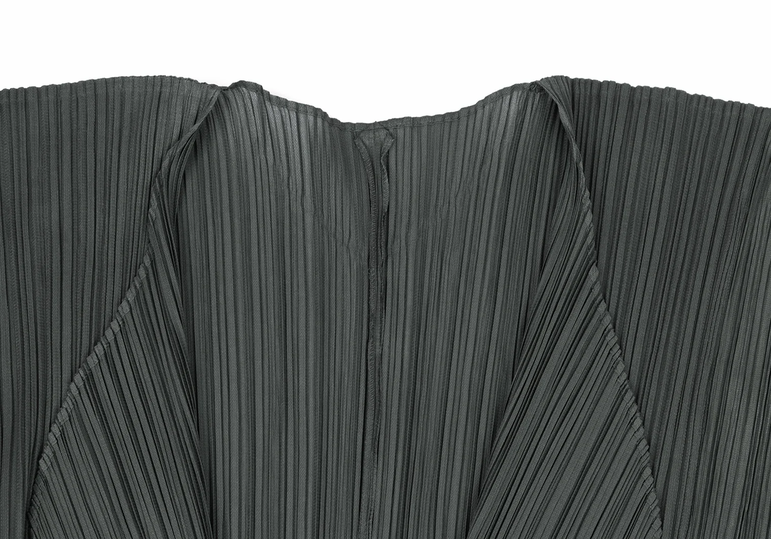 PLEATS PLEASE Wrinkled Pleats Switching Buttonless Long Cardigan