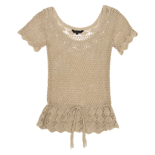 Theory Waist Cord Low-gauge Knit Short Sleeve Top K-171689_002