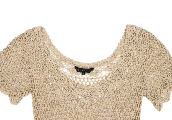 Theory Waist Cord Low-gauge Knit Short Sleeve Top K-171689_003