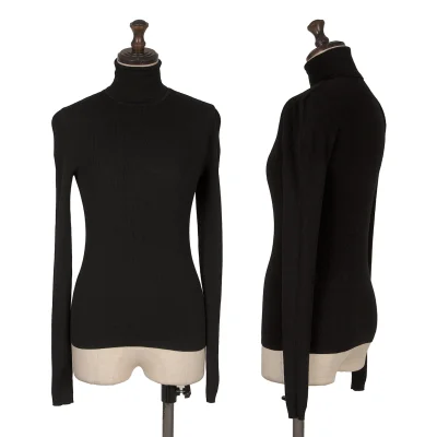 Theory Wool Turtleneck Rib Knit Top