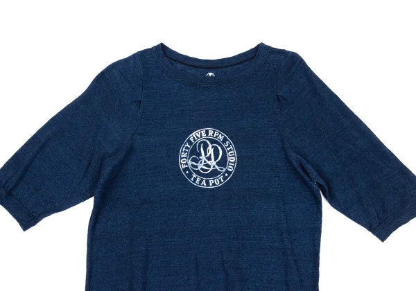 45rpm 45R Linen Logo Bleach Printed Top K-171695_002