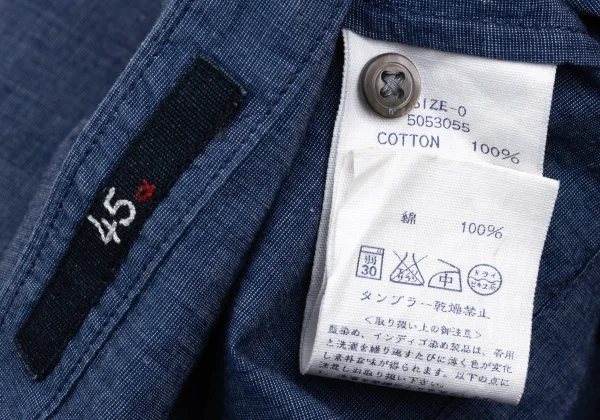 45rpm 45R Cotton Indigo Dyed Short-sleeved Top K-171700_014