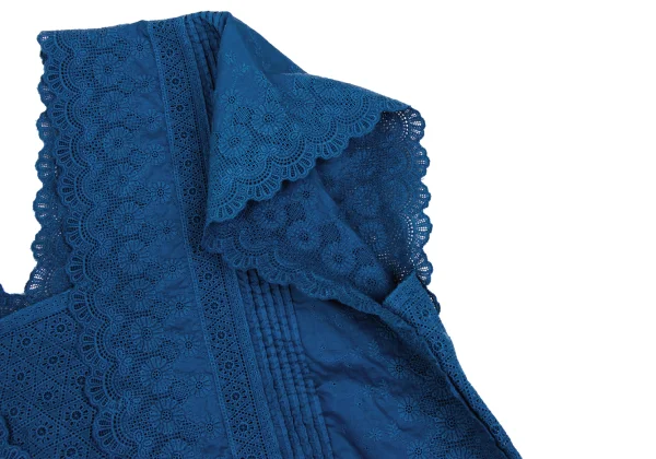 45rpm 45R Indigo Dyed Lace Mixed Top K-171702_004