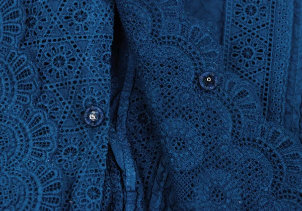 45rpm 45R Indigo Dyed Lace Mixed Top K-171702_007