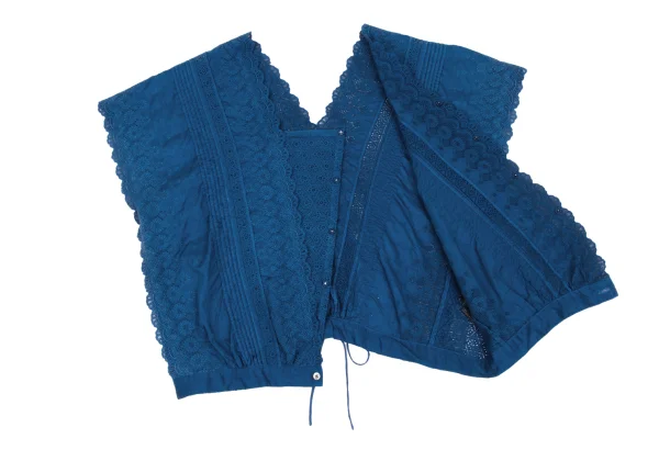 45rpm 45R Indigo Dyed Lace Mixed Top K-171702_008
