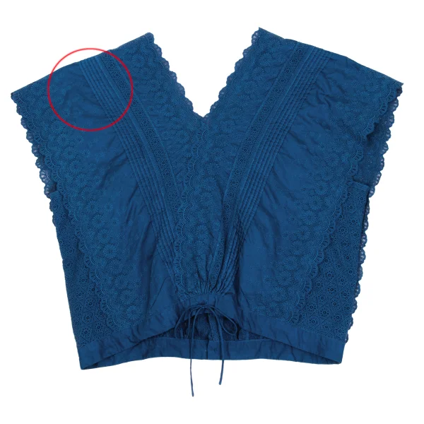 45rpm 45R Indigo Dyed Lace Mixed Top K-171702_010