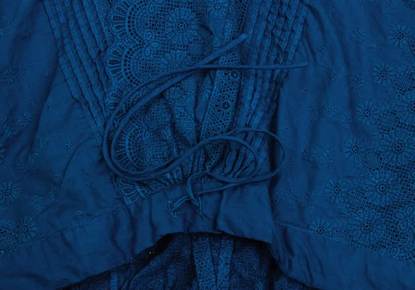 45rpm 45R Indigo Dyed Lace Mixed Top K-171702_012