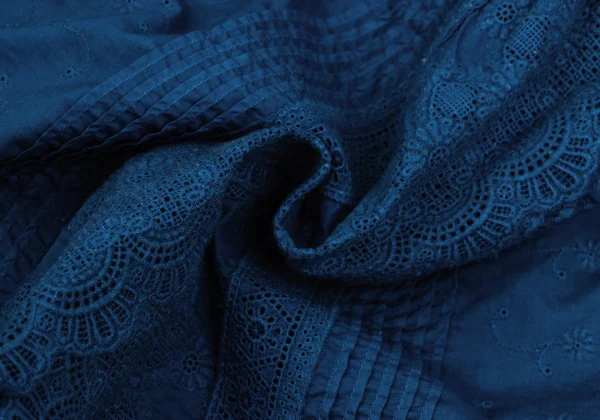 45rpm 45R Indigo Dyed Lace Mixed Top K-171702_014