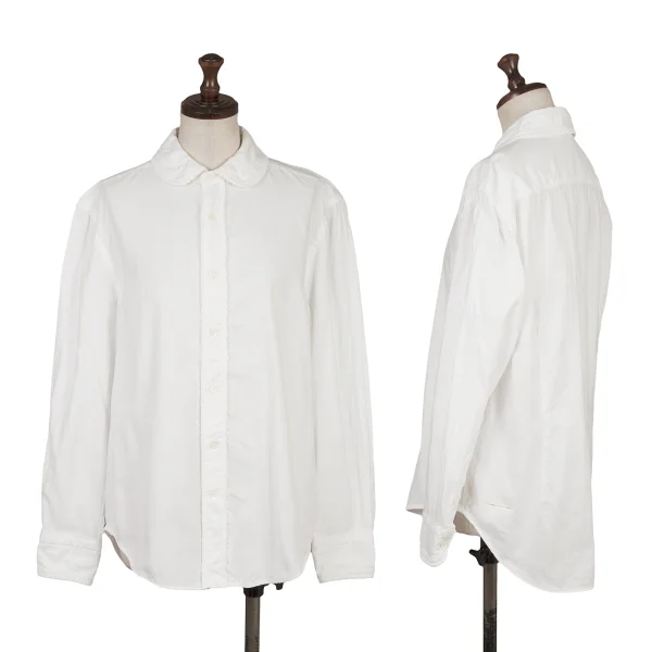 45rpm 45R Cotton Round Collar Shirt White S-M K-171704_001