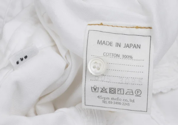 45rpm 45R Cotton Round Collar Shirt K-171704_013