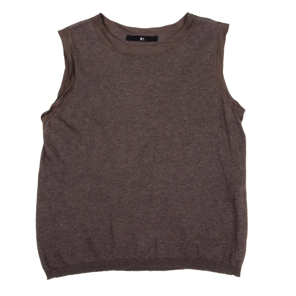 45rpm 45R Silk Trim Sleeveless Knit Top K-171707_002