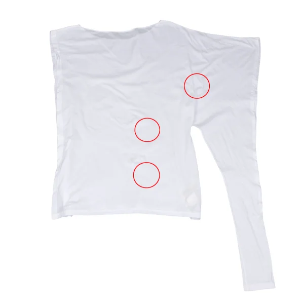 LIMI feu Cotton Asymmetry Sleeve T-shirt K-171713_011