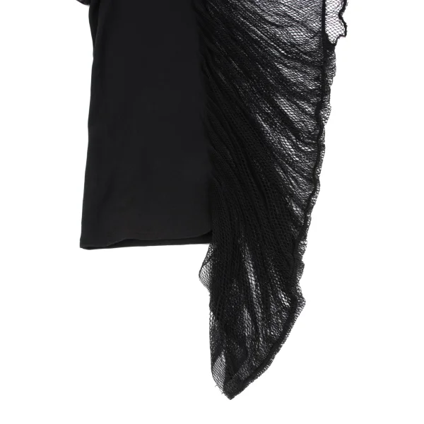 LIMI feu Cotton Mesh Switching Asymmetry T-shirt K-171714_007