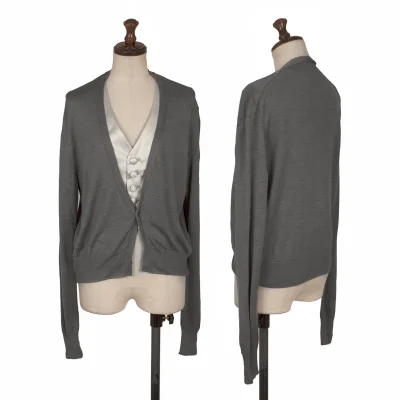 LIMI feu Vest Layered Knit Cardigan