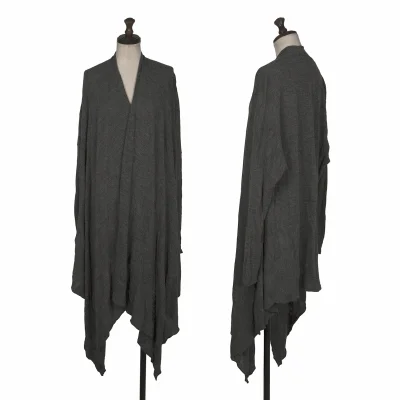 LIMI feu Rayon Wool Dot Jacquard Buttonless Knit Cardigan