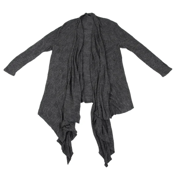 LIMI feu Rayon Wool Dot Jacquard Buttonless Knit Cardigan K-171719_002