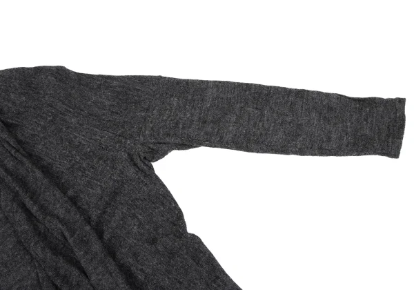 LIMI feu Rayon Wool Dot Jacquard Buttonless Knit Cardigan K-171719_006