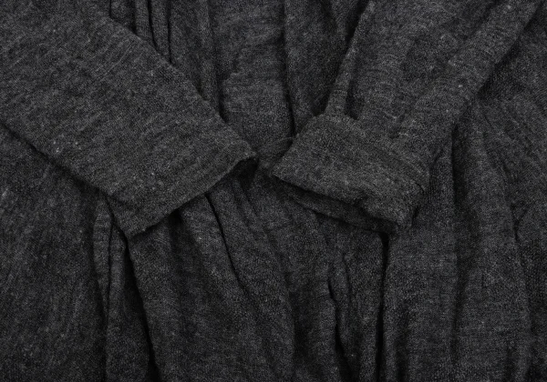 LIMI feu Rayon Wool Dot Jacquard Buttonless Knit Cardigan K-171719_007