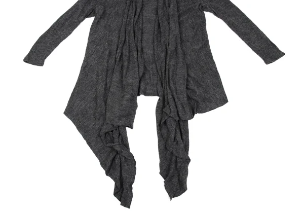 LIMI feu Rayon Wool Dot Jacquard Buttonless Knit Cardigan K-171719_008