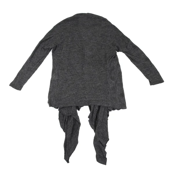 LIMI feu Rayon Wool Dot Jacquard Buttonless Knit Cardigan K-171719_010