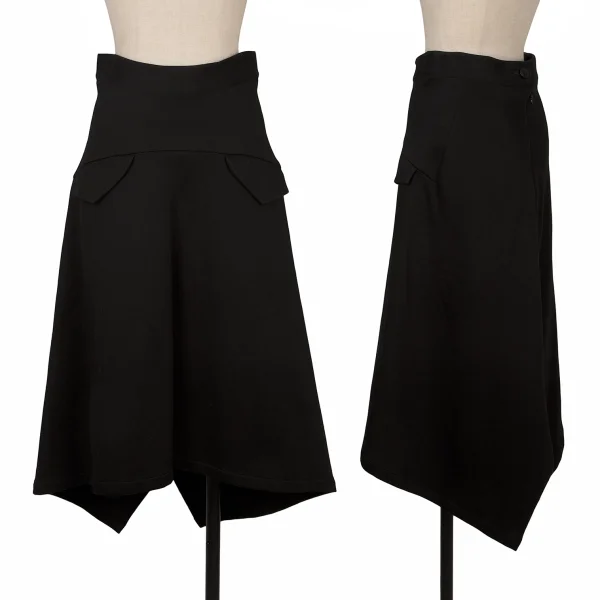 LIMI feu Bonded Fishtail Skirt Black 2 K-171720_001