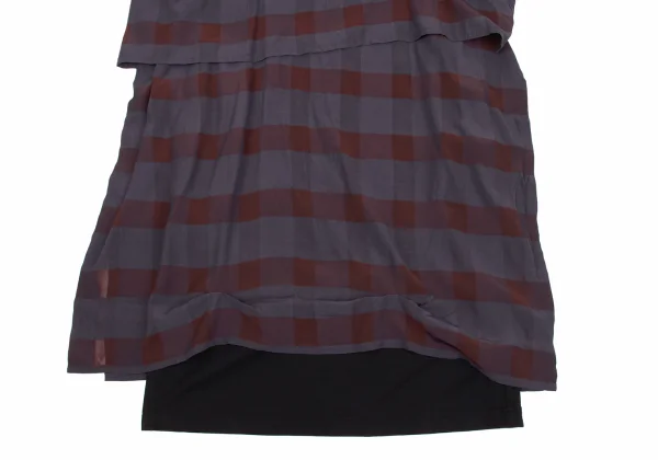 LIMI feu Check Layered Suspender Dress K-171721_006