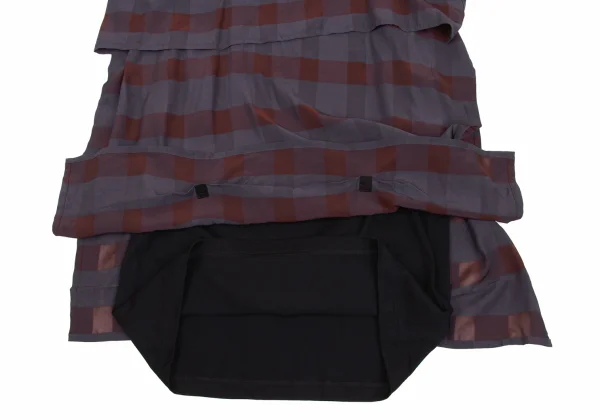 LIMI feu Check Layered Suspender Dress K-171721_007