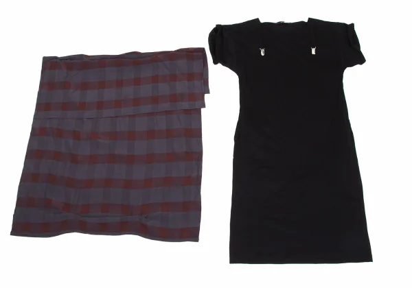 LIMI feu Check Layered Suspender Dress K-171721_009