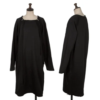 LIMI feu Cotton Zip Design Sweat Dress