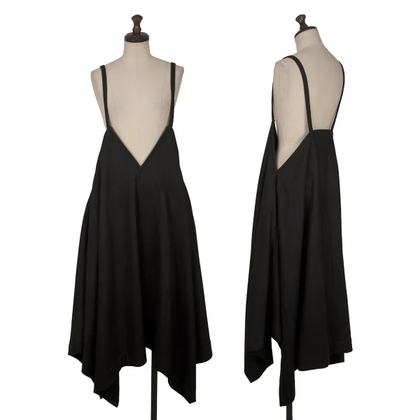 LIMI feu Wool Nylon Cami Dress Black 2 K-171725_001